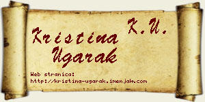 Kristina Ugarak vizit kartica